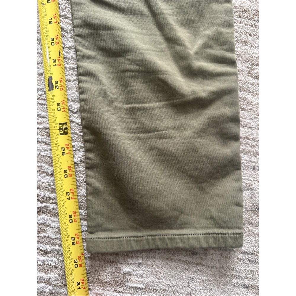 Quince Pants Men Flat Green Size 32x30 Comfort Stretch Traveler 5-Pocket Twill - Picture 6 of 10